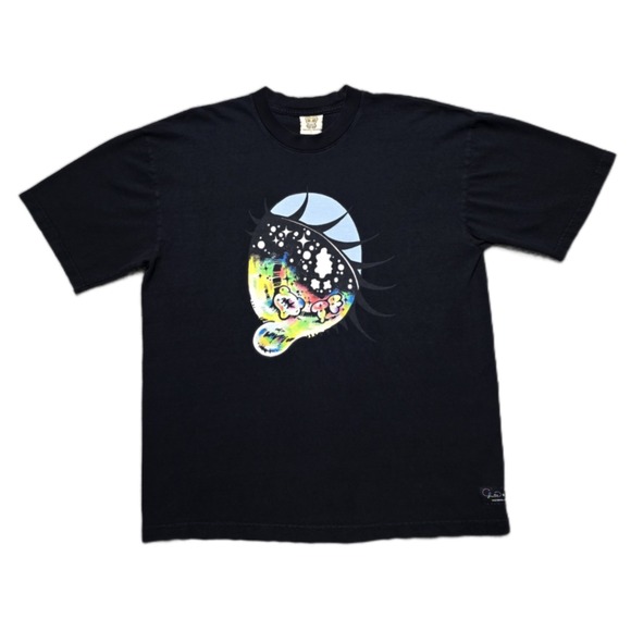 Yurie Sekiya x Teddy Fresh TF Galaxy Eyeball Black Shortsleeve Sz L T-Shirt